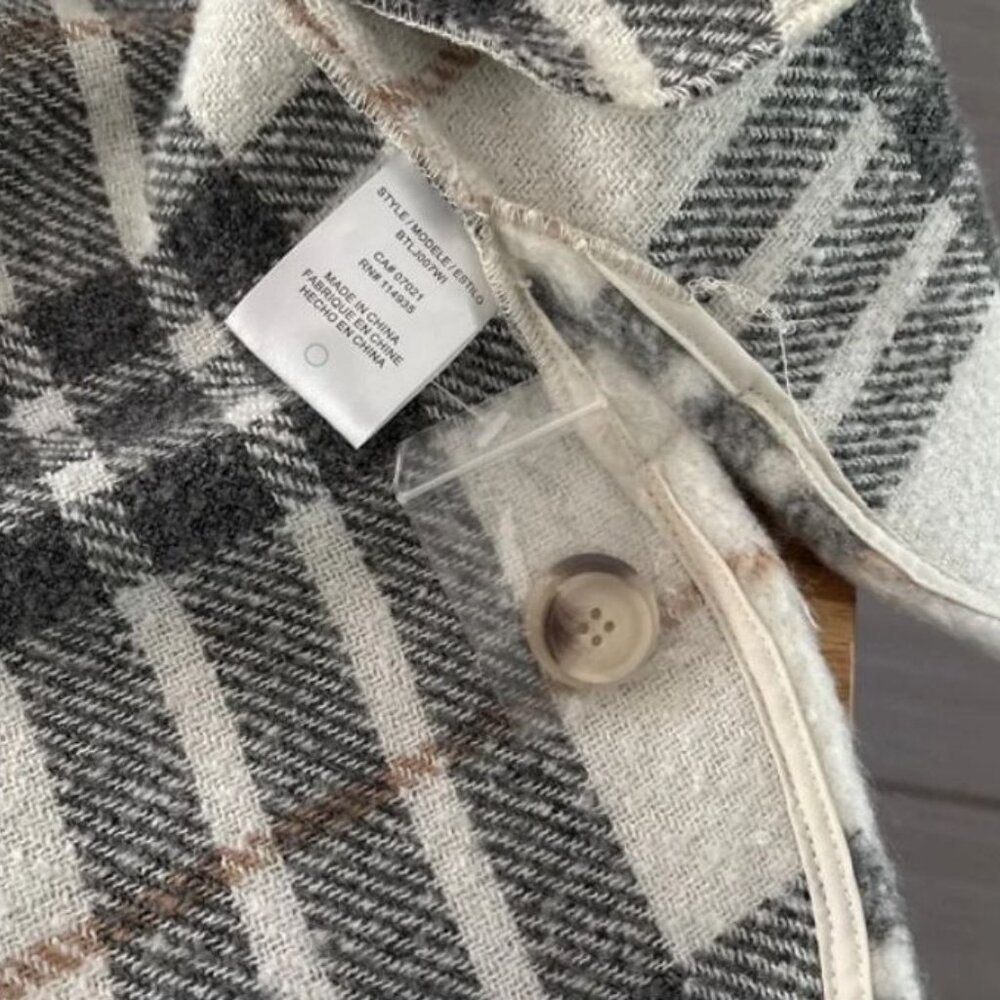 Brunette The Label Plaid Ovesized Shacket - Picture 6 of 6